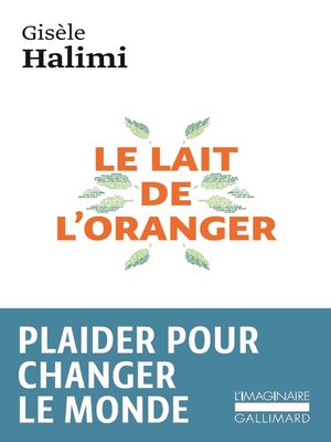 cover image of Le lait de l'oranger